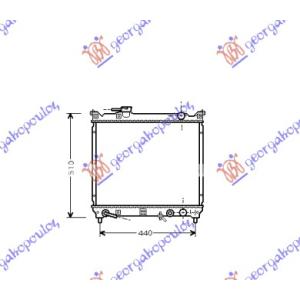 HLADNJAK MOTORA 1.6 16V+A/C(42.5x49) AUTOMATIC SUZUKI VITARA 2D (1989-1998) (OEM: 1770056B10)