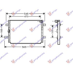 HLADNJAK KLIME 94- SCI MODELI(49x35.7x2.6) SUZUKI VITARA 2D (1989-1998) (OEM: 9531067A50)