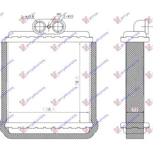 GREJAC KABINE (BR) (140x140x32) 91- SUZUKI VITARA 2D (1989-1998) (OEM: 00000A00947, 7412060A10, 7412064A10)