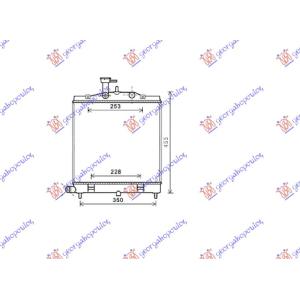 HLADNJAK MOTORA 1.1 CRDi (35.5x39.5) KIA PICANTO (2008-2011) (OEM: 25310-07600, 2531007600)