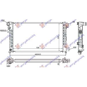 HLADNJAK MOTORA 1.5 DIESEL (53x29.7) PEUGEOT 106 (1996-2003) (OEM: 133092)