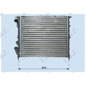 HLADNJAK MOTORA 1.2-1.4cc -/AC (43x38) RENAULT CLIO (1996-1998) (OEM: 7700786444, 7701047886, 7701395092)