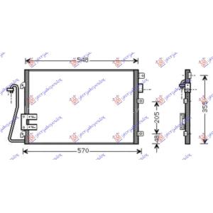 HLADNJAK KLIME 99- (51x38) RENAULT CLIO (1998-2001) (OEM: 7700428083)