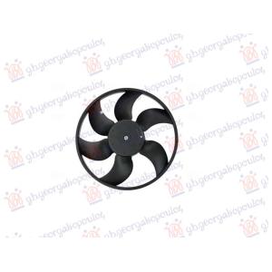 VENTILATOR (MOTOR+ELISA) 2.0 BENZIN (383MM) (NISSENS) RENAULT CLIO II/CAMPUS/THALIA 2001-2006 (BB/CB) (OEM: 2148600QAA, 2148700Q0F)