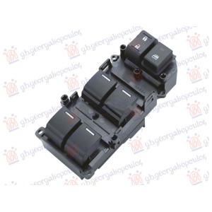 PREKIDAC U PREDNJIM VRATIMA (4 TASTERA) (37 PIN) Leva str. HONDA ACCORD (2008-2015) (OEM: 35750-TL0-G11, 35750TL0G11)