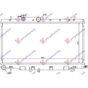 HLADNJAK 1.6-2.0-2.5 BENZIN (34x68.6x16)OTV.SIST SUBARU IMPREZA (2001-2008) (OEM: 45111-AE010, 45111-AE011, 45111-AE012)