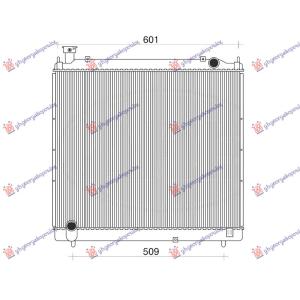 HLADNJAK MOTORA 2.4 DIZEL (52.5x62.5x26) 95-01 (VALEO) TOYOTA HI-ACE (LXH-RCH) (1995-2006) (OEM: 16400-5B320, 164005B320)