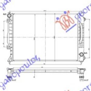 HLADNJAK MOTORA 2.7 i24V-2.5TDi(63x45x30)MANUEL AUDI A6 (1997-2004) (OEM: 4B0121251AE)