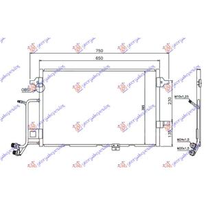 HLADNJAK 2.5 TDI DSL 01-(590x420x16) AUDI A6 (1997-2004) (OEM: 4B0260401R, 4B0260403AA, 4B0260403D)