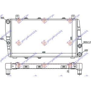 HLADNJAK MOTORA 1.3 -A/C (49x28) SKODA FELICIA (1998-2001) (OEM: 115610500, 115610502, 6U0121251)