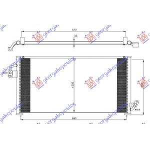 HLADNJAK KLIME 97-99 (73.5x34.7x16 SUBARU FORESTER (1998-2002) (OEM: 73210FC030)