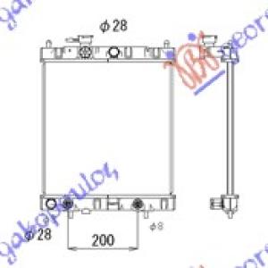 HLADNJAK MOTORA 1.0-1.316V(38x36)AUTOMATIK NISSAN MICRA (K11) (1998-2000) (OEM: 21460-97B00, 2146097B00)