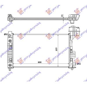 HLADNJAK SVI MODELI BENZIN M/A +/-AC(60x35)SA POSUD MERCEDES A CLASS (W168) (1998-2004) (OEM: 1685000602, A1685000602)