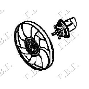 VENTILATOR KOMPLET (-A/C) 1.4-1.6 BENZIN RENAULT MEGANE SDN (1999-2002) (OEM: 7701040630)