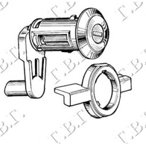 CILINDAR PREDNJIH VRATA (2 KLJUCA) RENAULT MEGANE SDN (1999-2002) (OEM: 7701477906)