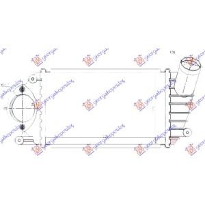 HLADNJAK INETRCOOLER 1.4 TDi DIZEL (220x130x40) VW LUPO (1998-2005) (OEM: 6E0145805B)