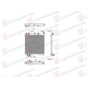 HLADNJAK MOTORA 1.4 BENZIN (AUTO) (380x390) (NRF) CITROEN C2 2008-2010 (JM) (OEM: 1330C1, 1331TT)