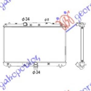 HLADNJAK MOTORA 1.9 JTD-DDiS (375x650) (KOYO) FIAT SEDICI 2007- (189) (OEM: 1770079J50, 71746849)