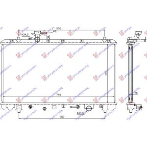 HLADNJAK MOTORA 2.0 BENZIN (MAN/AUTO) (375x710x26) FIAT SEDICI 2007- (189) (OEM: 1770080J00, 1770080J10)