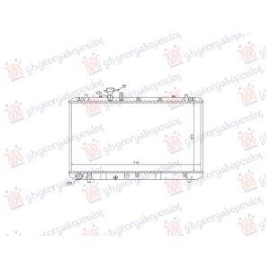 HLADNJAK MOTORA 1.5/1.6 BENZIN - 1.6 DIZEL (375x710) (VALEO) FIAT SEDICI 2007- (189) (OEM: 1770079J00, 71742136)