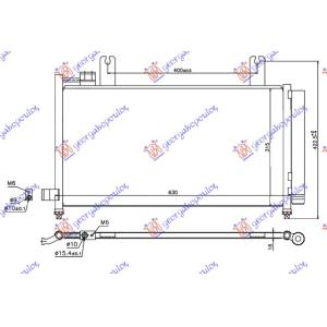 HLADNJAK KLIME 2.0 JTD (63x31.5x16) FIAT SEDICI (2007-) (OEM: 71750369)