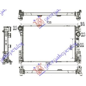 HLADNJAK 3.0-3.5- BZ-2.1-2.2-3.0CDi(64x43x34 MERCEDES C CLASS (W204) (2007-2011) (OEM: 2045001203)