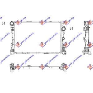 HLADNJAK MOTORA 6.2 AMG BENZIN (640x430) MERCEDES C CLASS (W204) (2007-2011) (OEM: 1975000003, A1975000003)