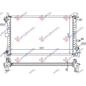 HLADNJAK MOTORA 2.0 i-16V-1.8 TDCi +/-A/C(60x35 FORD FOCUS (1998-2004) (OEM: 1031934, 1061191)