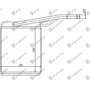 GREJAC KABINE (BR) (195x180x32) FORD FOCUS (1998-2004) (OEM: 1062254, 1062254,YS4Z18476AB, 1062254YS4Z18476AB)