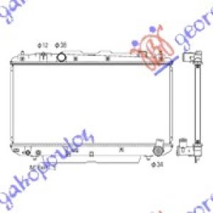 HLADNJAK 2.0 D4d +/-AC (37.5x73.8x25)(KOYO) TOYOTA RAV 4 (XA20) (2000-2005) (OEM: 1640027060, 1640027061)