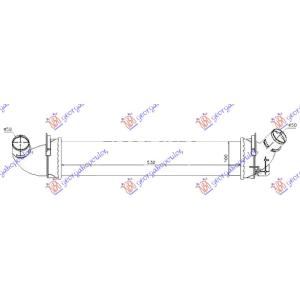 HLADNJAK INTERCOOLER 1.5dCi DIZEL (530x100x40) DACIA SANDERO (2008-2012) (OEM: 6001548727)