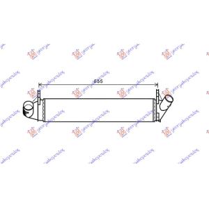 HLADNJAK INTERCOOLER 1.5DCi (590x120x40) DACIA SANDERO (2008-2012) (OEM: 8200409045)