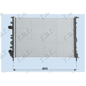 HLADNJAK MOTORA BENZIN-DIZEL (43x38) SA SENZOROM NA SRAF DACIA SANDERO (2008-2012) (OEM: 7700.838.134, 7700430647, 7700836300)