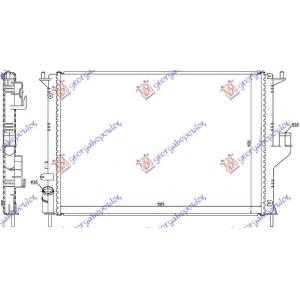 HLADNJAK MOTORA BENZIN-DIZEL (58x40) SRAF GORE DACIA SANDERO (2008-2012) (OEM: 8200735039)