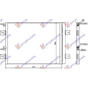 HLADNJAK KLIME 1.4-1.6 BENZIN - 1.5 DCi (51x40) DACIA SANDERO (2008-2012) (OEM: 8200741257)