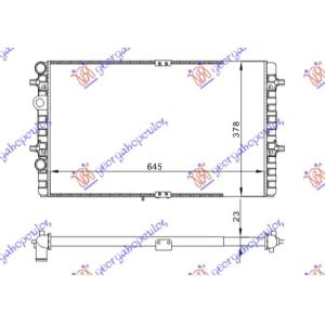 HLADNJAK MOTORA SVI MODELI BENZIN-DIZEL M/A +/-A/C(65x38 SEAT IBIZA (1999-2002) (OEM: 6K0121253BC)