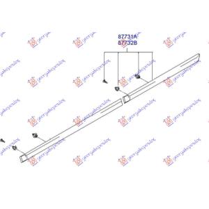 LAJSNA ZADNJIH VRATA Desna str. HYUNDAI ACCENT SDN (1999-2002) (OEM: 87732-25000CA, 8773225000CA)