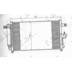 HLADNJAK KLIME BEN-DIZ (57x35.5) HYUNDAI ACCENT H/B (1999-2002) (OEM: 9760625500)