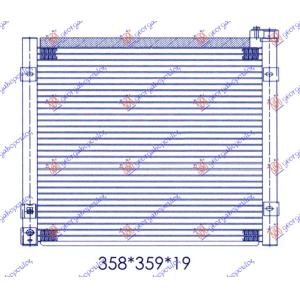 HLADNJAK KLIME BENZIN (33x36.5x16) HONDA CIVIC H/B (1999-2000) (OEM: 80110S01A11)