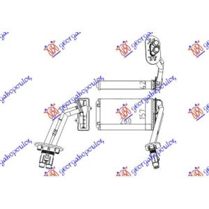 GREJAC KABINE(M)(260x157x42)VALEO TIP RENAULT LAGUNA (1998-2000) (OEM: 7701039481)