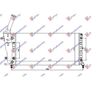 HLADNJAK MOTORA 1.2 8-16V 00-03 BEZ VENTILA LANCIA Y (1996-2003) (OEM: 46763325)