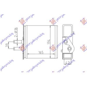 GREJAC KABINE (M)+/-AC (165x194x42)T.M LANCIA Y (1996-2003) (OEM: 46721212, 46722095)