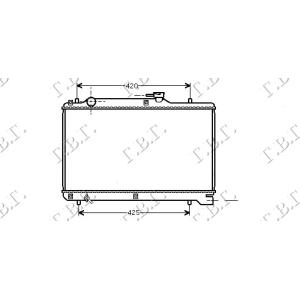 HLADNJAK MOTORA 1.8CC 16V (35x60) SUZUKI BALENO SDN-H/B (1998-2002) (OEM: 1770063G20)