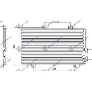 HLADNJAK KLIME 95- TS (54.5x34.5) ALFA ROMEO 145 (1999-2001) (OEM: 60610662)