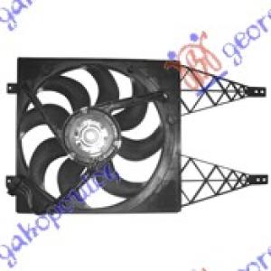 VENTILATOR KOMPLET BENZIN / DIZEL (69x30) SEAT TOLEDO (2012-) (OEM: 6Q0121206G, 6Q0121207L, 6Q0959455AD)