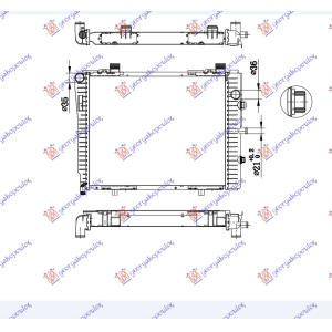 HLADNJAK 2.0 - 2.3KPR M/A +/- A/C(52x42) MERCEDES CLK (W208) (1997-2002) (OEM: 2025005103, 2025005203)