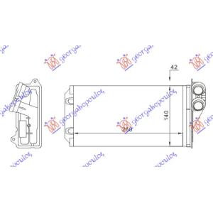 GREJAC KABINE (M) (250x140x42) CITROEN C3 (2002-2010) (OEM: 6448.K9, 6448K9)