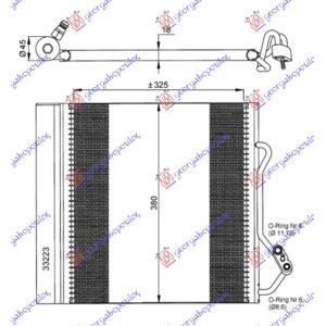 HLADNJAK KLIME -02 (32.5x38.3x2.0) SMART FORTWO (1998-2007) (OEM: 0001632V003)