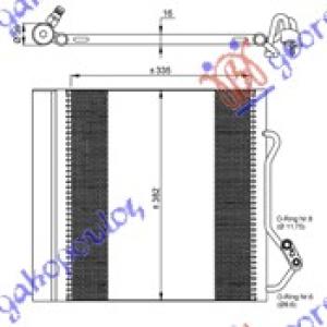 HLADNJAK KLIME 02- (34.5x38.3x1.6) SMART FORTWO (1998-2007) (OEM: 0013198V001)