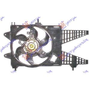 VENTILATOR KOMPLET 1.3MULTIJET +/-A/C LANCIA Y (2003-2011) (OEM: 51708004, 51738689, 51760613)